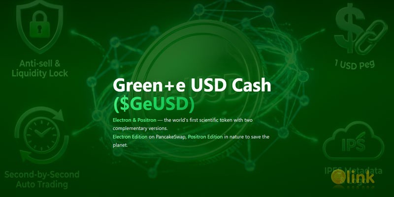 ICO Green+e USD Cash in the List
