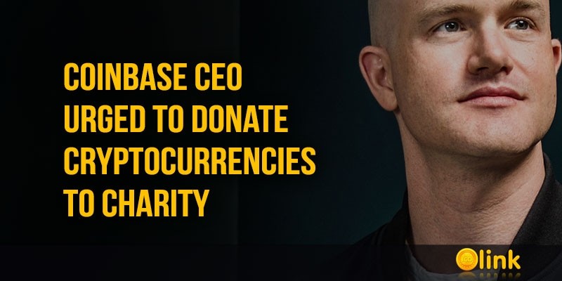 ICO-LINK-Coinbase-CEO-urged-to-donate-cryptocurrencies-to-charity