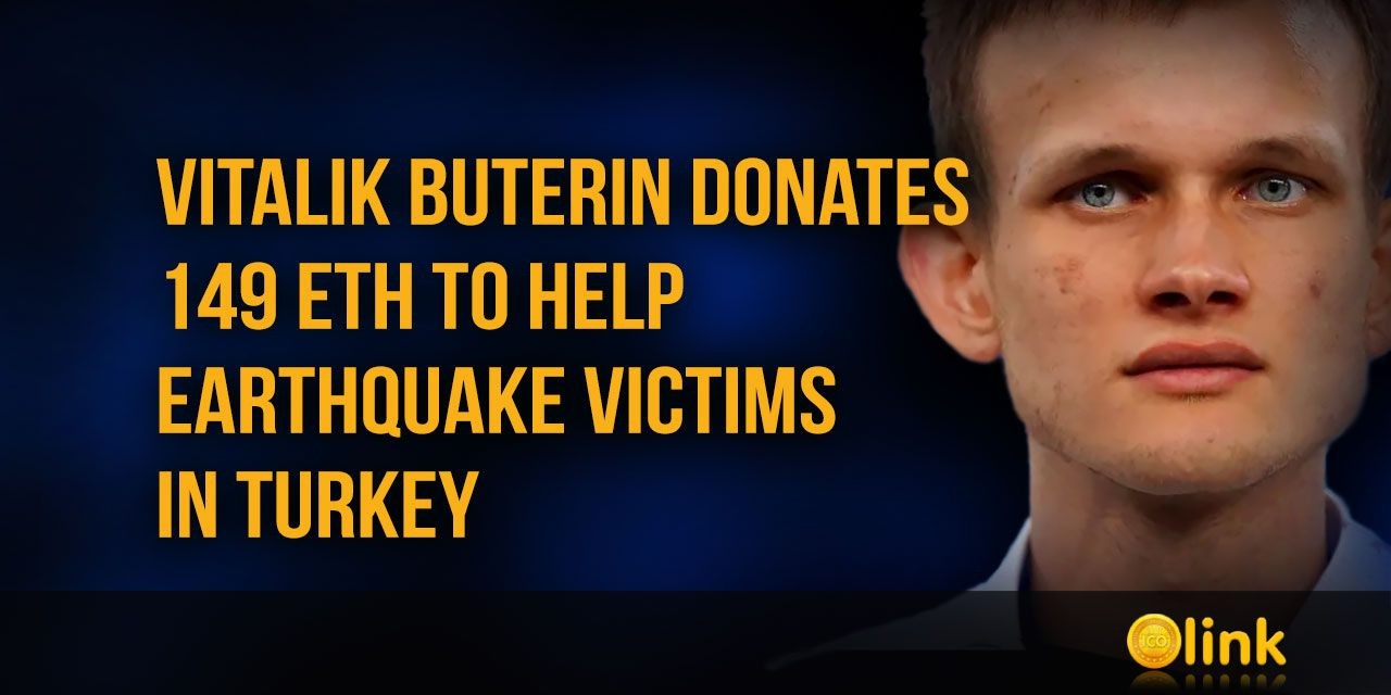 Vitalik Buterin donates 149 ETH to help earthquake victims in Turkey