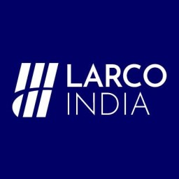 Larco logo profile white